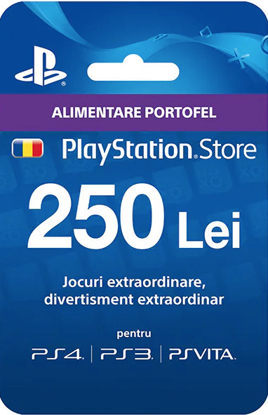 pamper forgetful Pronoun Alimentare Portofel Card PSN PlayStation Network 250 RON (RO) - PS4/PS5 -  GameStoreMD
